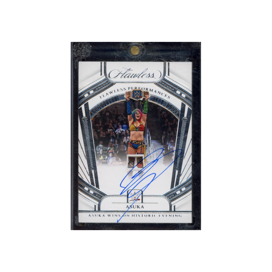 Asuka 2024 Panini Flawless WWE Flawless Performances Auto /15