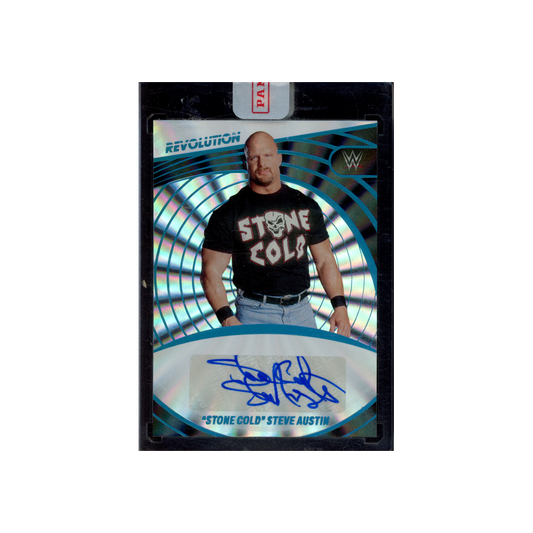 Stone Cold Steve Austin 2023 Panini Revolution WWE Sunburst Auto /99
