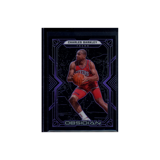 Charles Barkley 2021-22 Panini Obsidian Basketball Purple Etch /99