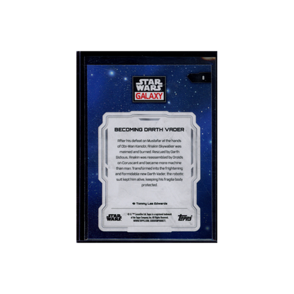 Becoming Darth Vader 2024 Topps Star Wars Galaxy Chrome Mini Diamond