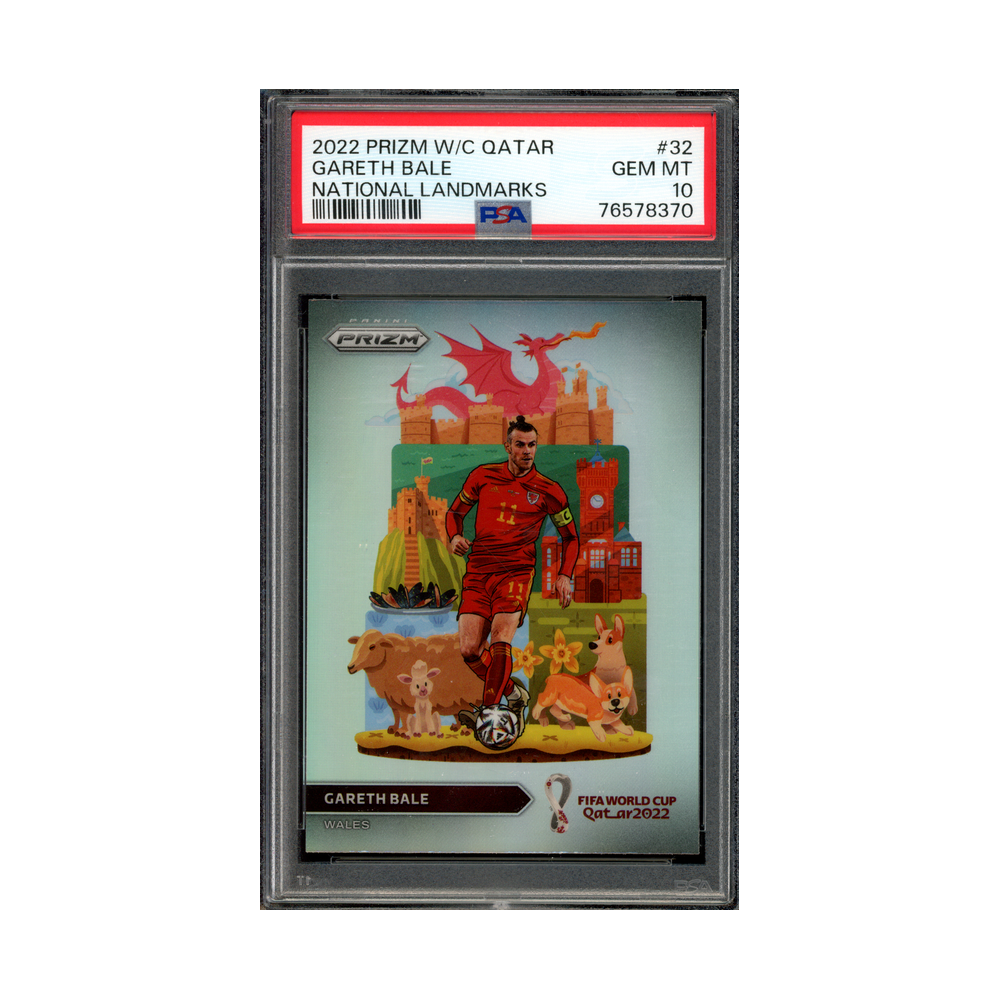 Gareth Bale 2022 Prizm World Cup National Landmarks PSA 10