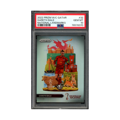 Gareth Bale 2022 Prizm World Cup National Landmarks PSA 10