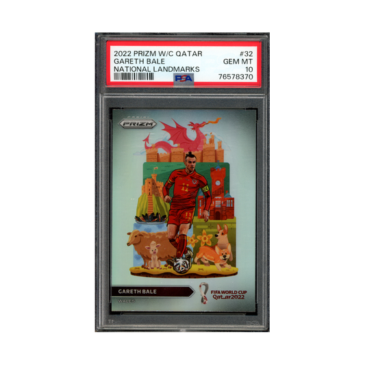 Gareth Bale 2022 Prizm World Cup National Landmarks PSA 10