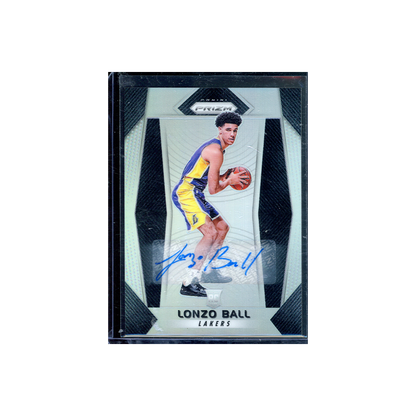 Lonzo Ball 2017-18 Panini Prizm Basketball Silver Prizm Rookie Auto