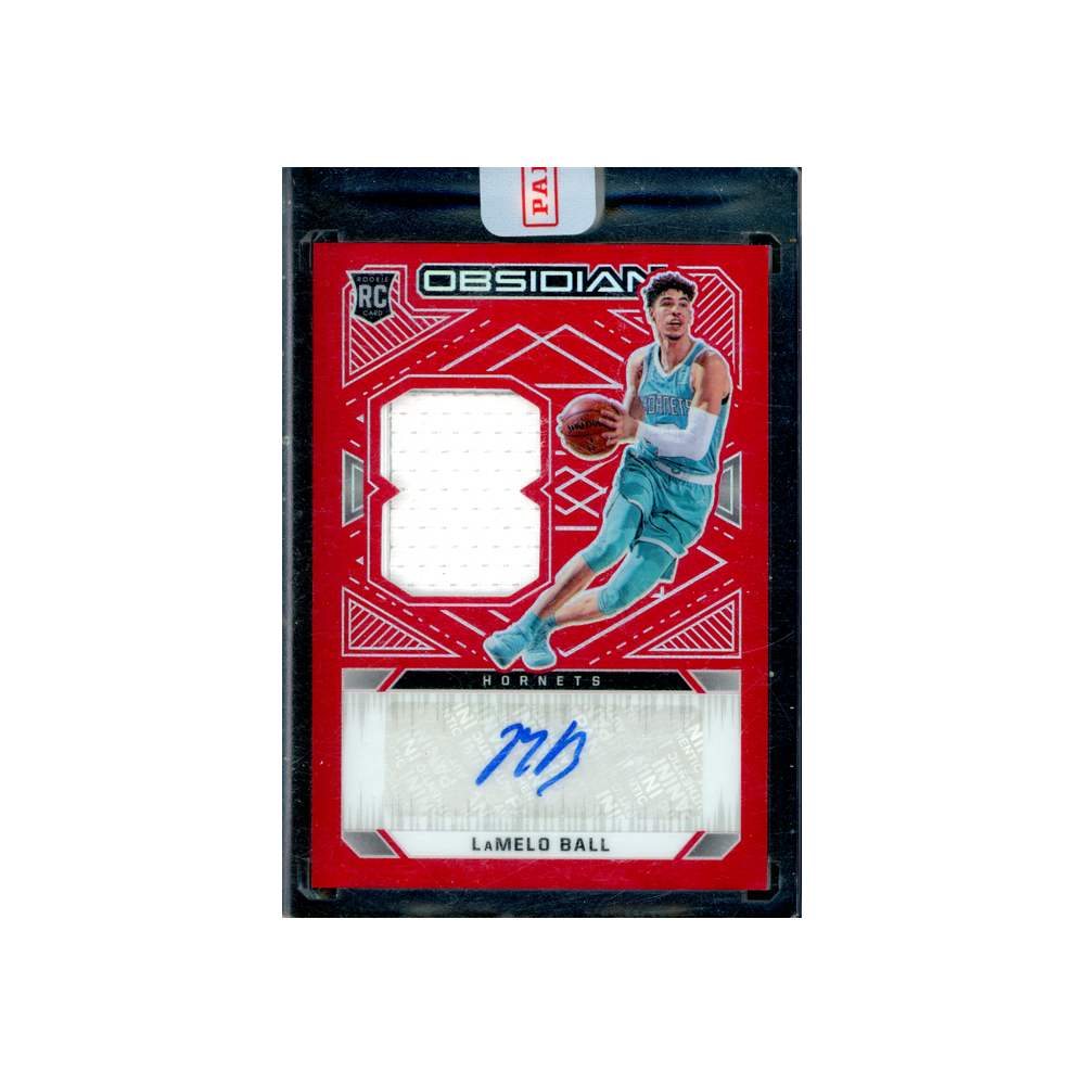 LaMelo Ball 2020-21 Panini Obsidian Basketball RPA Red