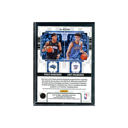 Banchero & Holmgren 2022-23 Panini Contenders Basketball Rookie Dual Ticket Patch