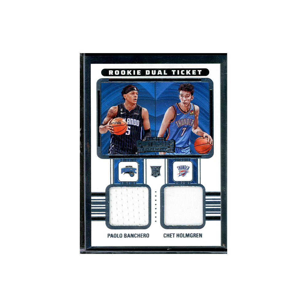 Banchero & Holmgren 2022-23 Panini Contenders Basketball Rookie Dual Ticket Patch