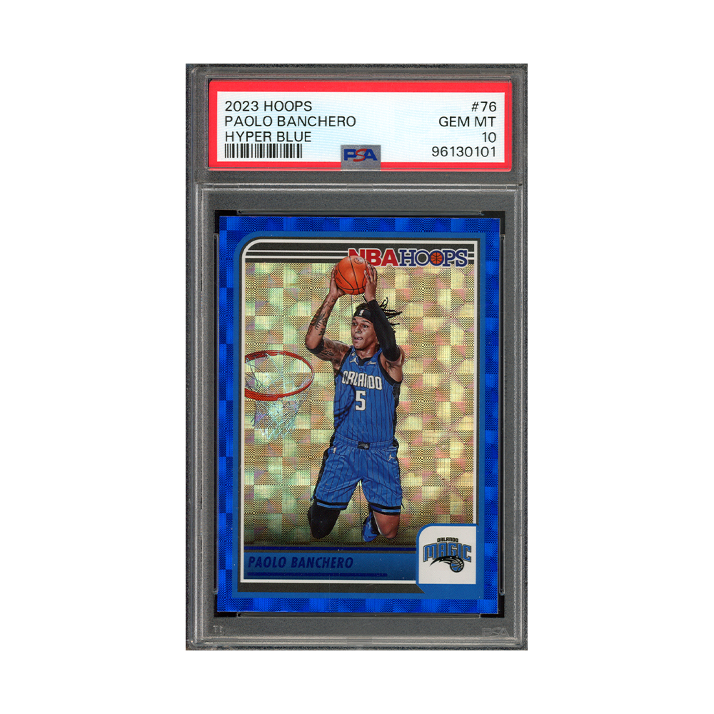 Paolo Banchero 2023-24 Panini Hoops Basketball Hyper Blue PSA 10