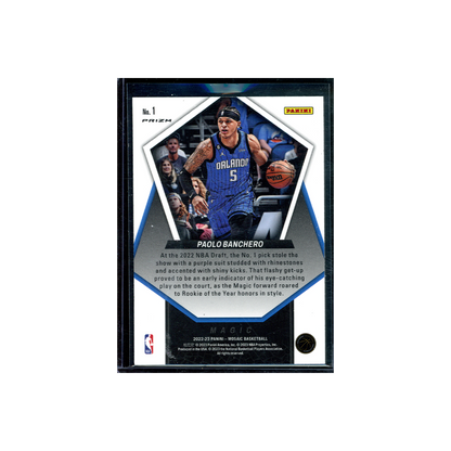 Paolo Banchero 2022-23 Panini Mosaic Basketball Swagger Silver Rookie