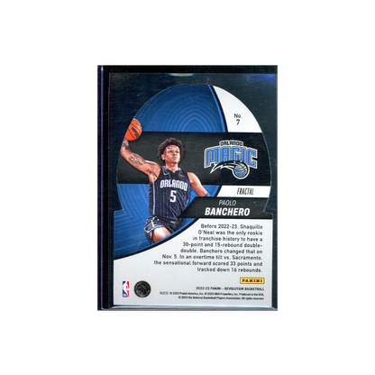 Paolo Banchero 2022-23 Panini Crown Royale Basketball Liftoff Die-Cut Fractal Rookie