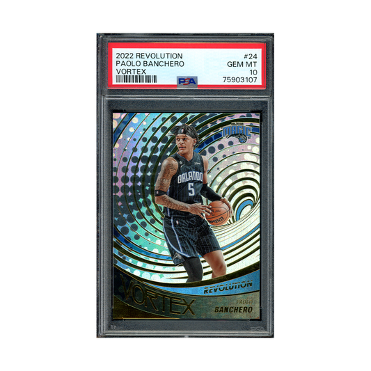 Paolo Banchero 2022-23 Panini Revolution Basketball Vortex Rookie PSA 10