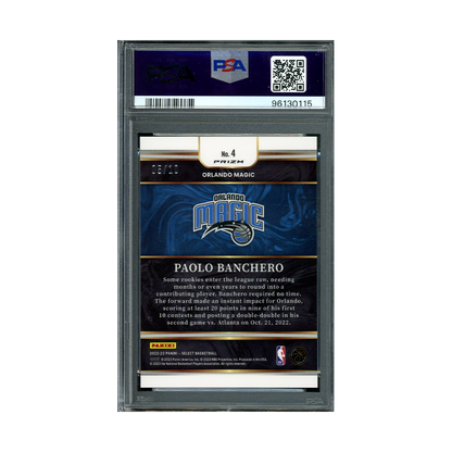 Paolo Banchero 2022-23 Panini Select Basketball Future Gold Rookie /10 PSA 8