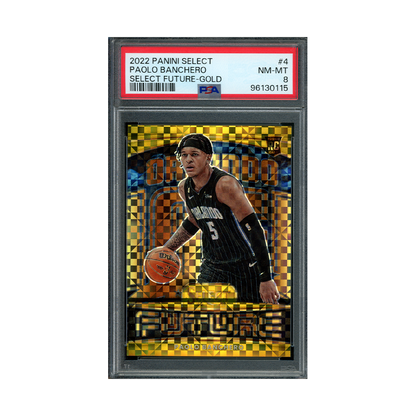 Paolo Banchero 2022-23 Panini Select Basketball Future Gold Rookie /10 PSA 8