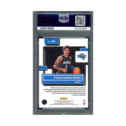 Paolo Banchero 2022 Panini Donruss Basketball Rated Rookie Basketball /75 PSA 9