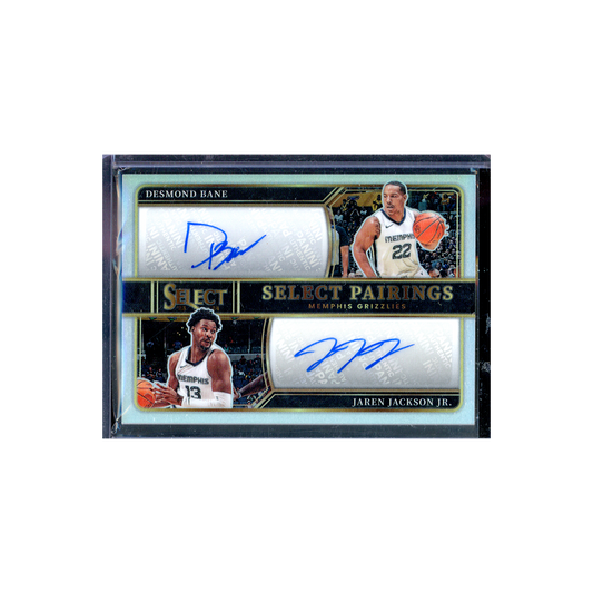 Desmond Bane & Jaren Jackson Jr. 2023-24 Panini Select Basketball Select Pairings Dual Auto /49