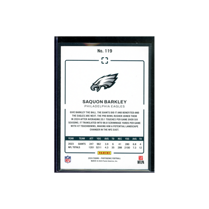 Saquon Barkley 2024 Panini Photogenic Football Gold /5