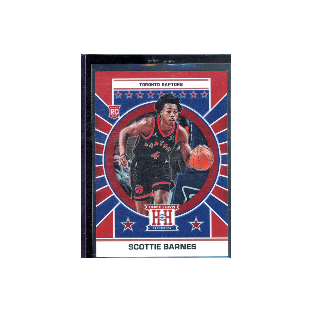 Scottie Barnes 2021-21 Panini Chronicles Hometown Heroes Basketball Rookie Red /149