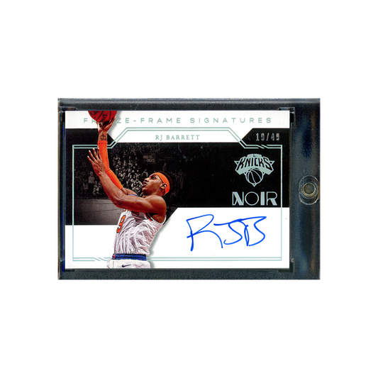 RJ Barrett 2020-21 Panini Noir Basketball Freeze-Frame Signatures /49