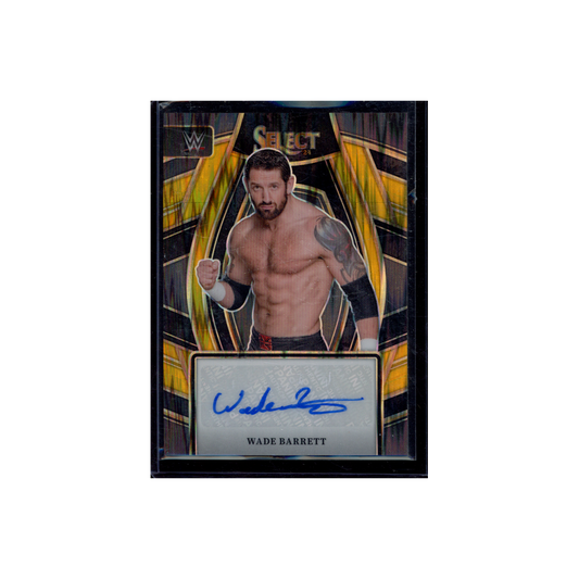 Wade Barrett 2024 Panini Select WWE Auto Gold Flash /5