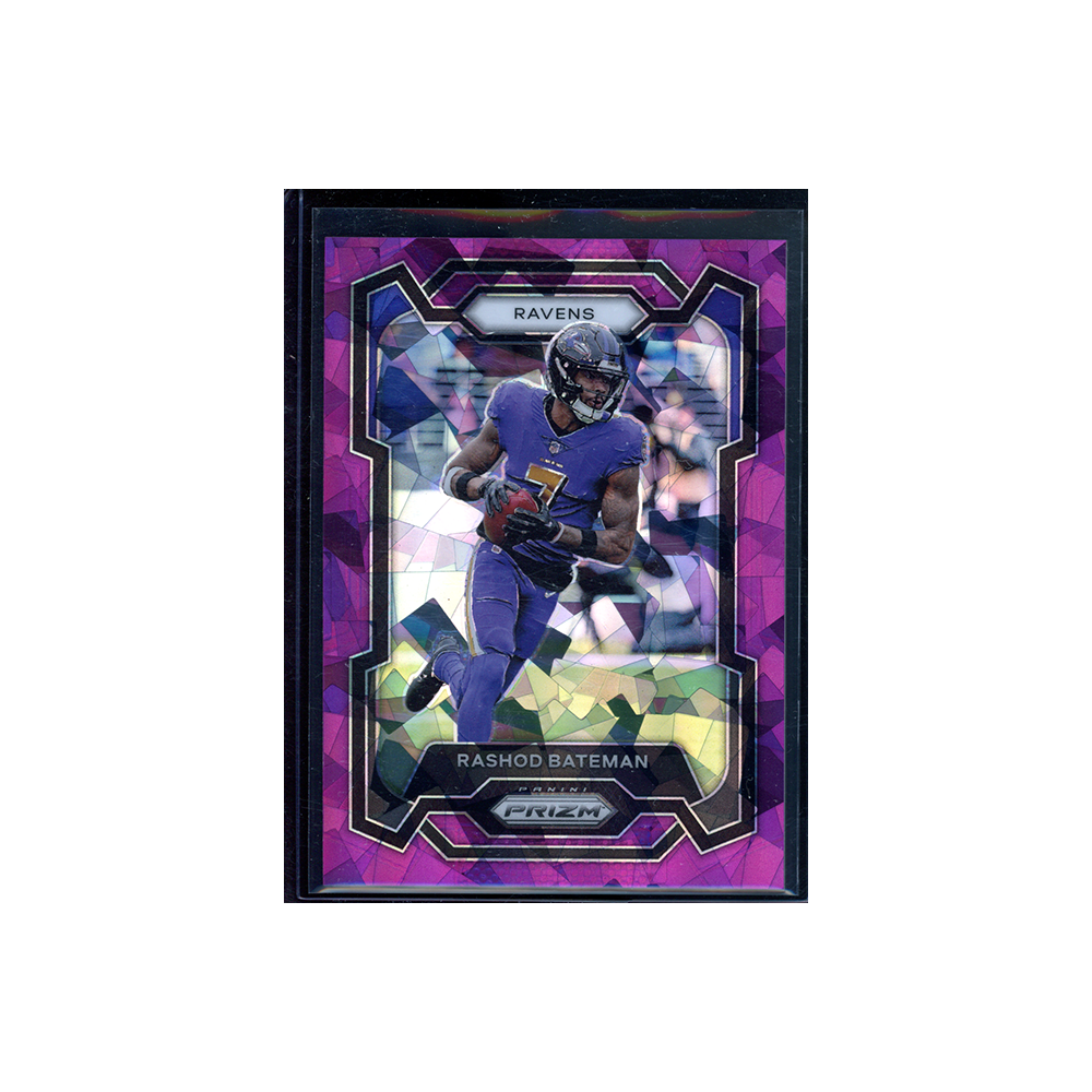 Rashod Bateman 2023 Panini Prizm Football Purple Ice Prizm /225