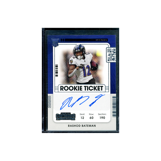 Rashod Bateman 2021 Panini Contenders Football Rookie Ticket Auto