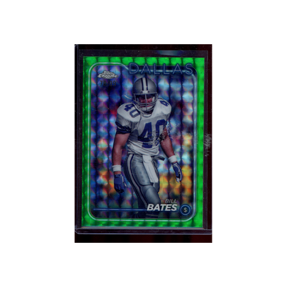 Bill Bates 2024 Topps Chrome Football Green /99