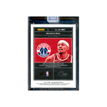 Bradley Beal 2021-22 Panini One and One Basketball Patch Auto /49