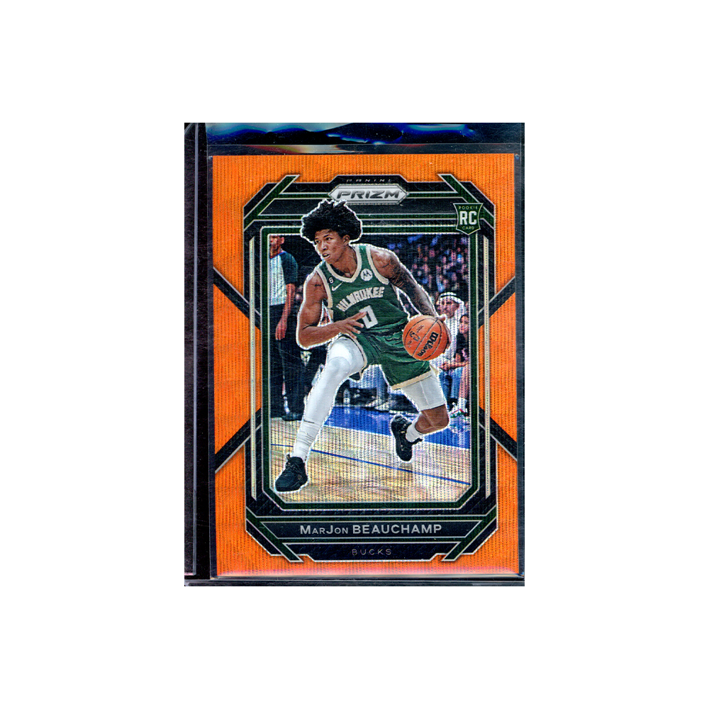 MarJon Beauchamp 2022-23 Panini Prizm Basketball Orange Wave Prizm Rookie /60