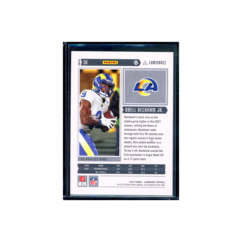 Odell Beckham Jr. 2022 Panini Luminance Football /249