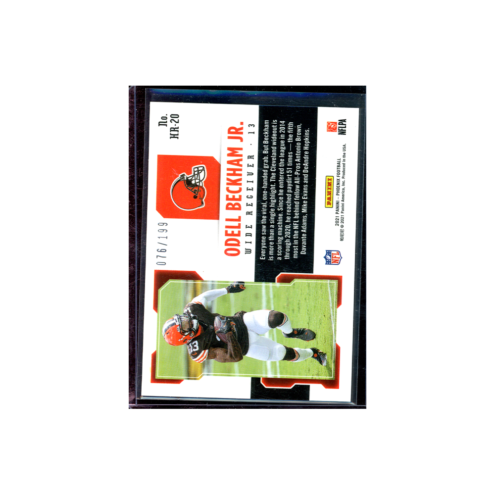 Odell Beckham Jr. 2021 Panini Phoenix Football Hot Routes Red /199