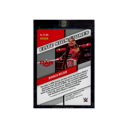 Bianca Belair 2023 Panini Donruss Elite WWE Elite Signatures Auto Red /49