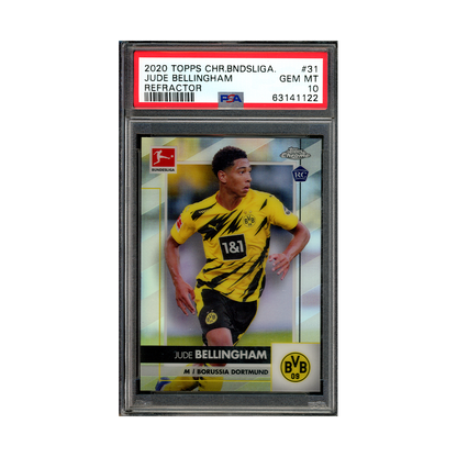 Jude Bellingham 2020 Topps Bundesliga Refractor Rookie PSA 10