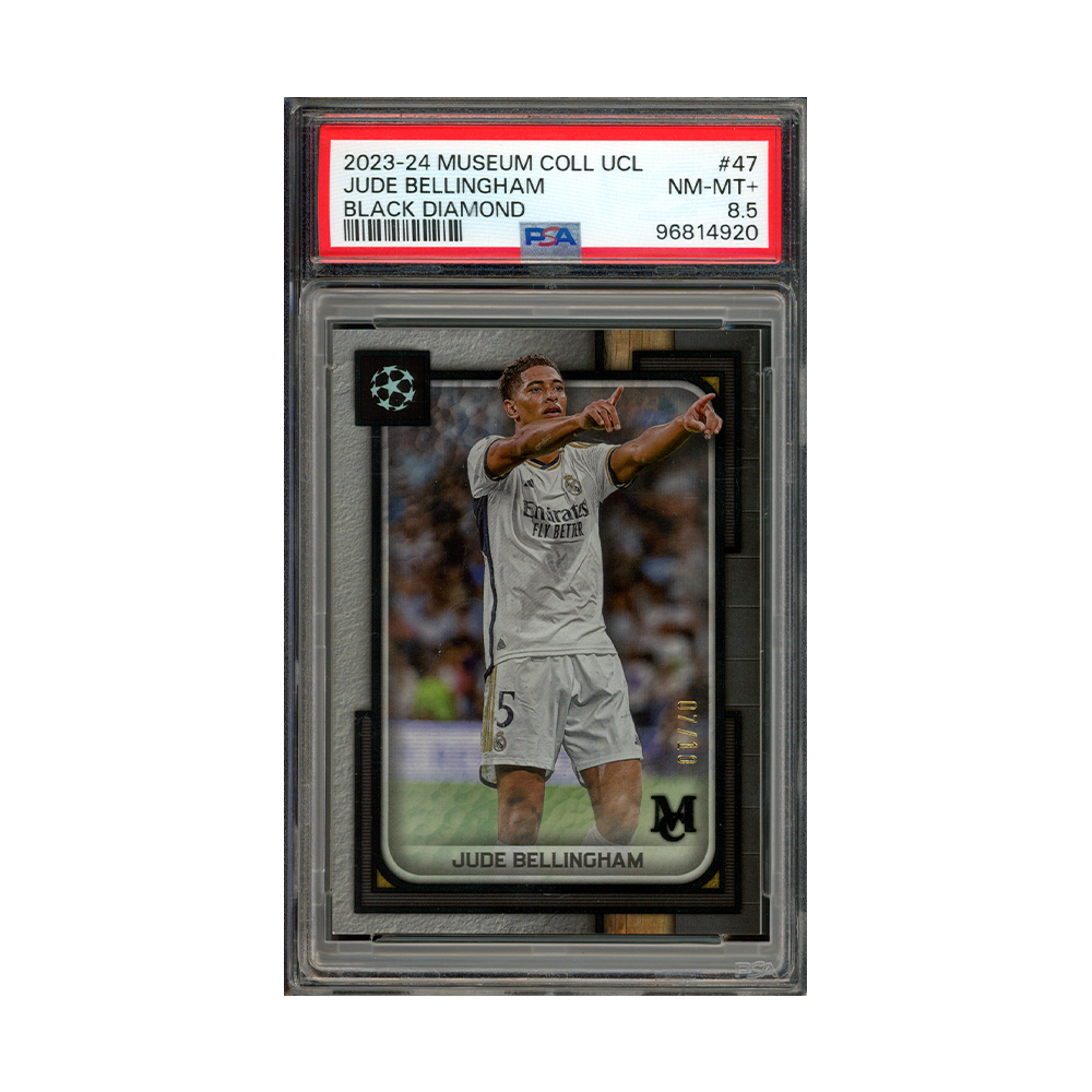 Jude Bellingham 2023-24 Museum Collection UCL Black Diamond /10 PSA 8.5