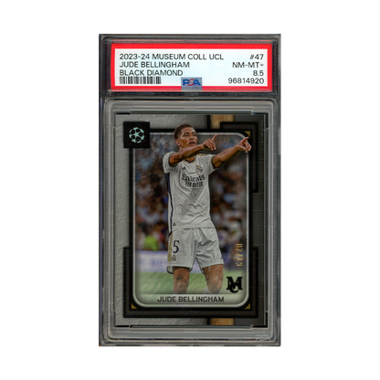 Jude Bellingham 2023-24 Museum Collection UCL Black Diamond /10 PSA 8.5