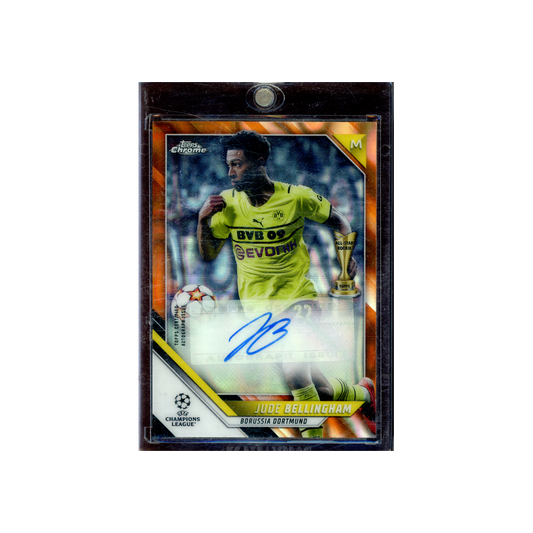 Jude Bellingham 2022 Topps Chrome Auto Orange Lava