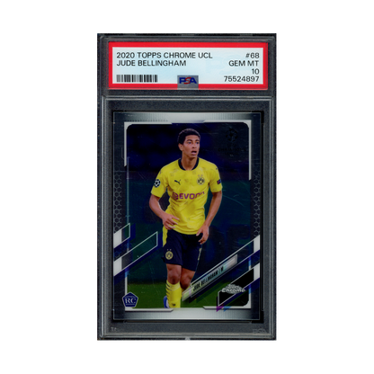 Jude Bellingham 2020 Topps Chrome UCL Rookie PSA 10