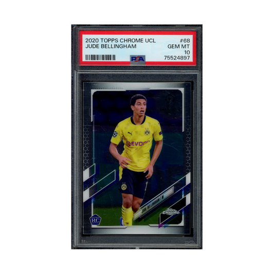 Jude Bellingham 2020 Topps Chrome UCL Rookie PSA 10