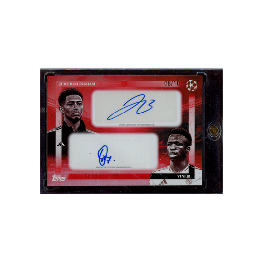 Jude Bellingham Vini Jr 2025 Topps Simplicidad Dual Auto /10