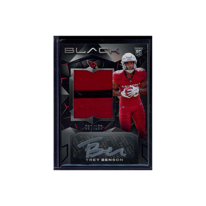 Trey Benson 2024 Panini Black Football Rookie Patch Auto /150