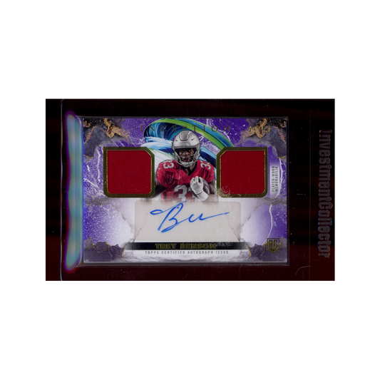 Trey Benson 2024 Topps Inception Football Rookie Patch Auto /50