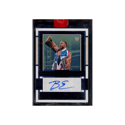 Big E2024 Panini Three Count WWE Legendary Auto Blue /49