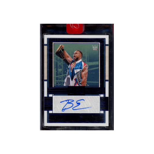 Big E2024 Panini Three Count WWE Legendary Auto Blue /49