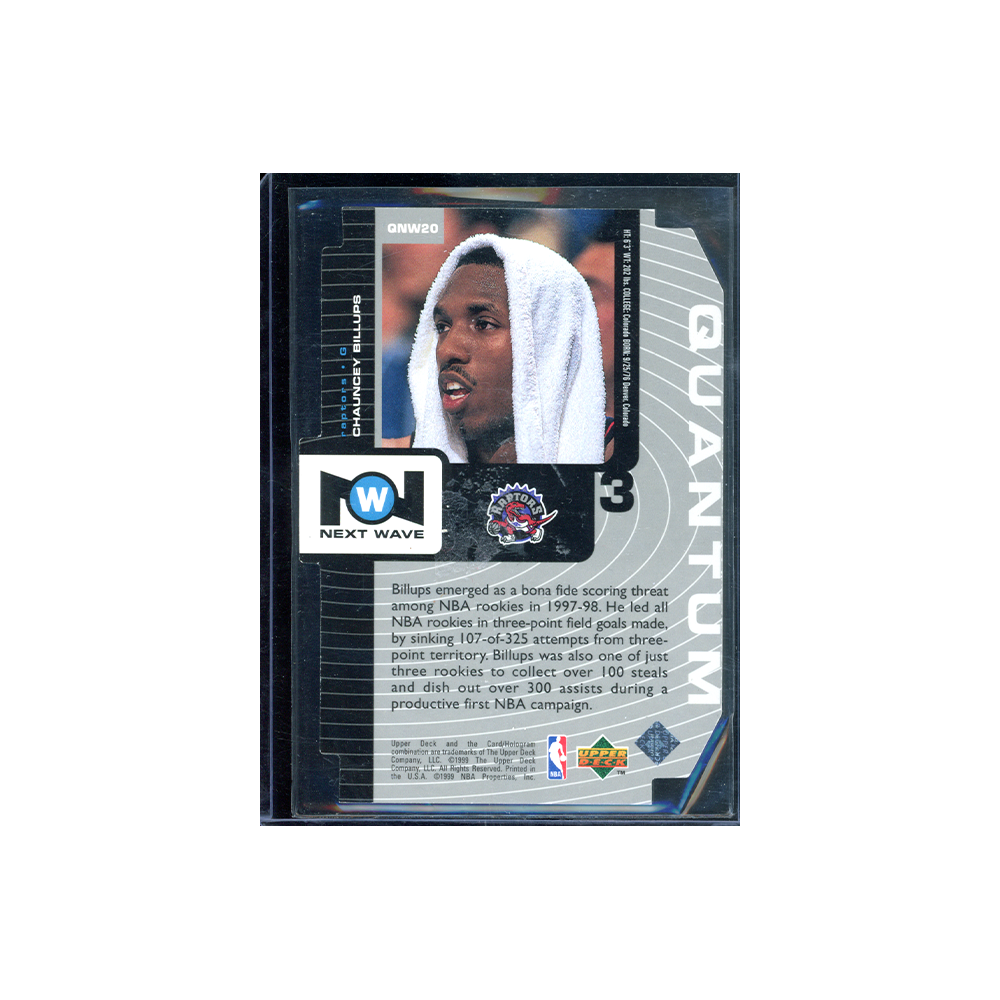 Chauncey Billups 1999 Upper Deck Baskletball Quantum Die-Cut Silver /200