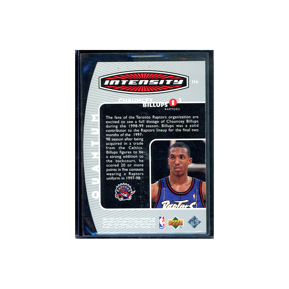 Chauncey Billups 1998 Upper Deck Basketball Intensity Die-Cut /75