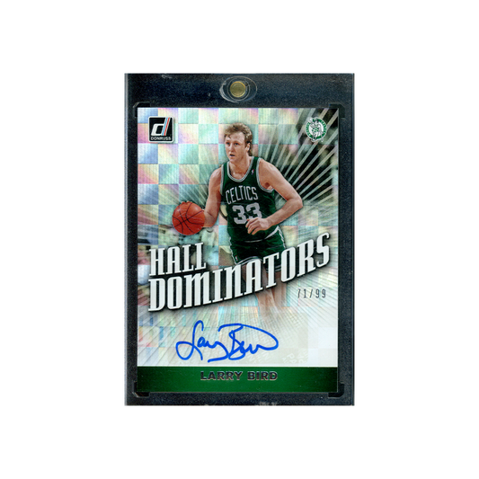 Larry Bird 2019-20 Panini Donruss Basketball Hall Dominators Auto /99