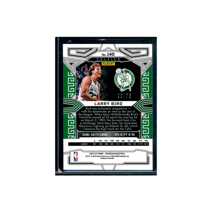 Larry Bird 2022-23 Panini Obsidian Basketball /75