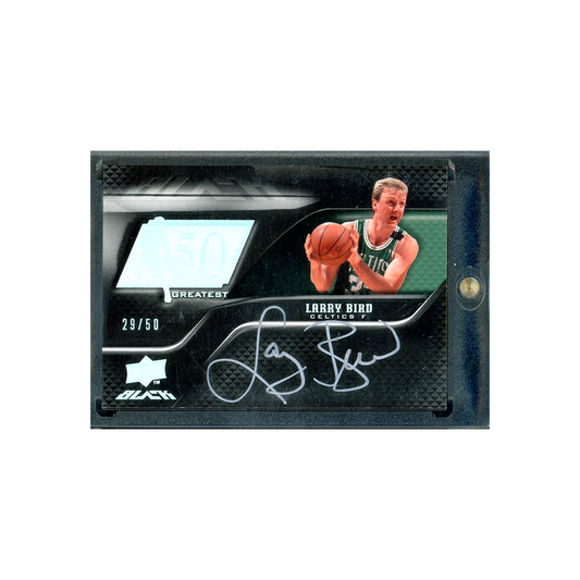 Larry Bird 2009 Upper Deck Black Basketball NBA Greats Auto /50