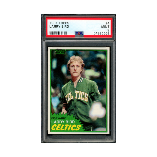 Larry Bird 1981 Topps Rookie PSA 9