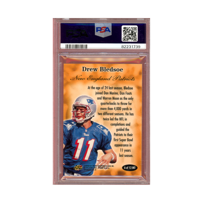 Drew Bledsoe 1997 Flair Showcase Midas Touch PSA 9
