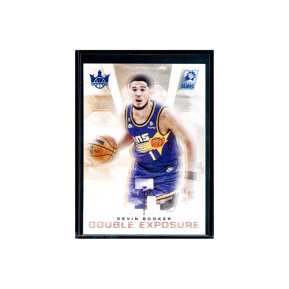 Devin Booker 2022-23 Panini Court Kings Basketball Double Exposure Blue /99